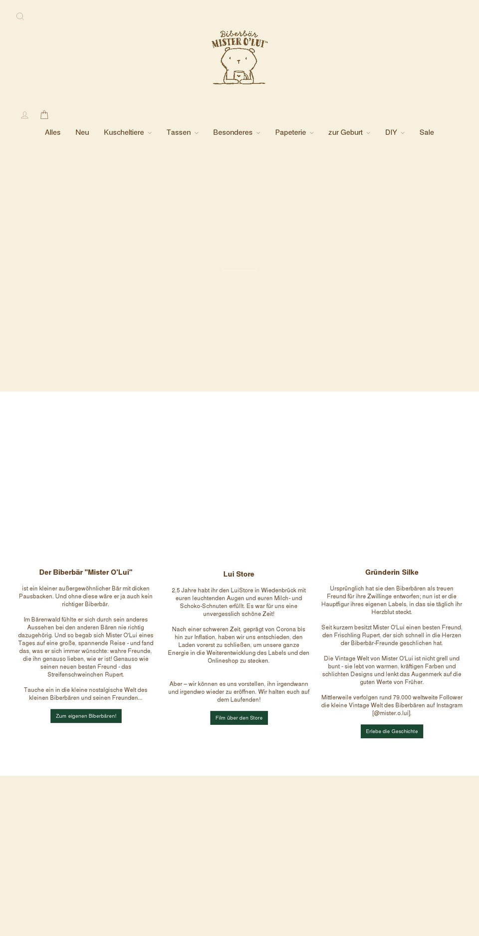 mister-o-lui.com shopify website screenshot