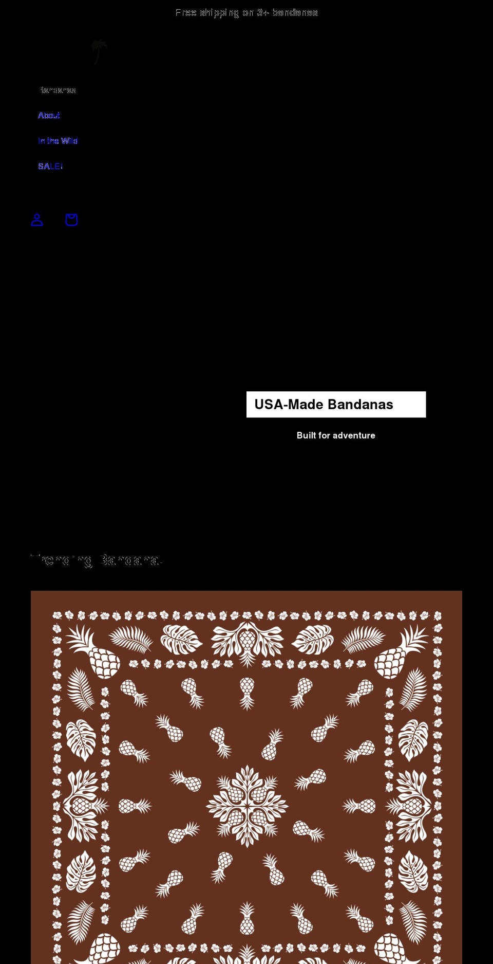 misterbandana.com — Shopify storefront screenshot