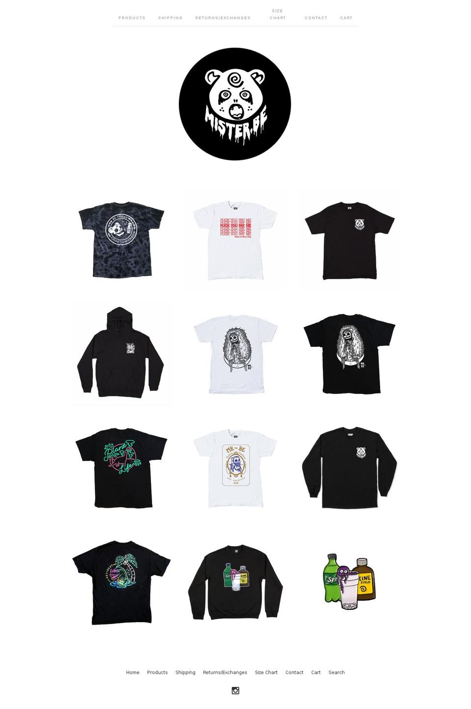 misterbeinc.com — Shopify storefront screenshot