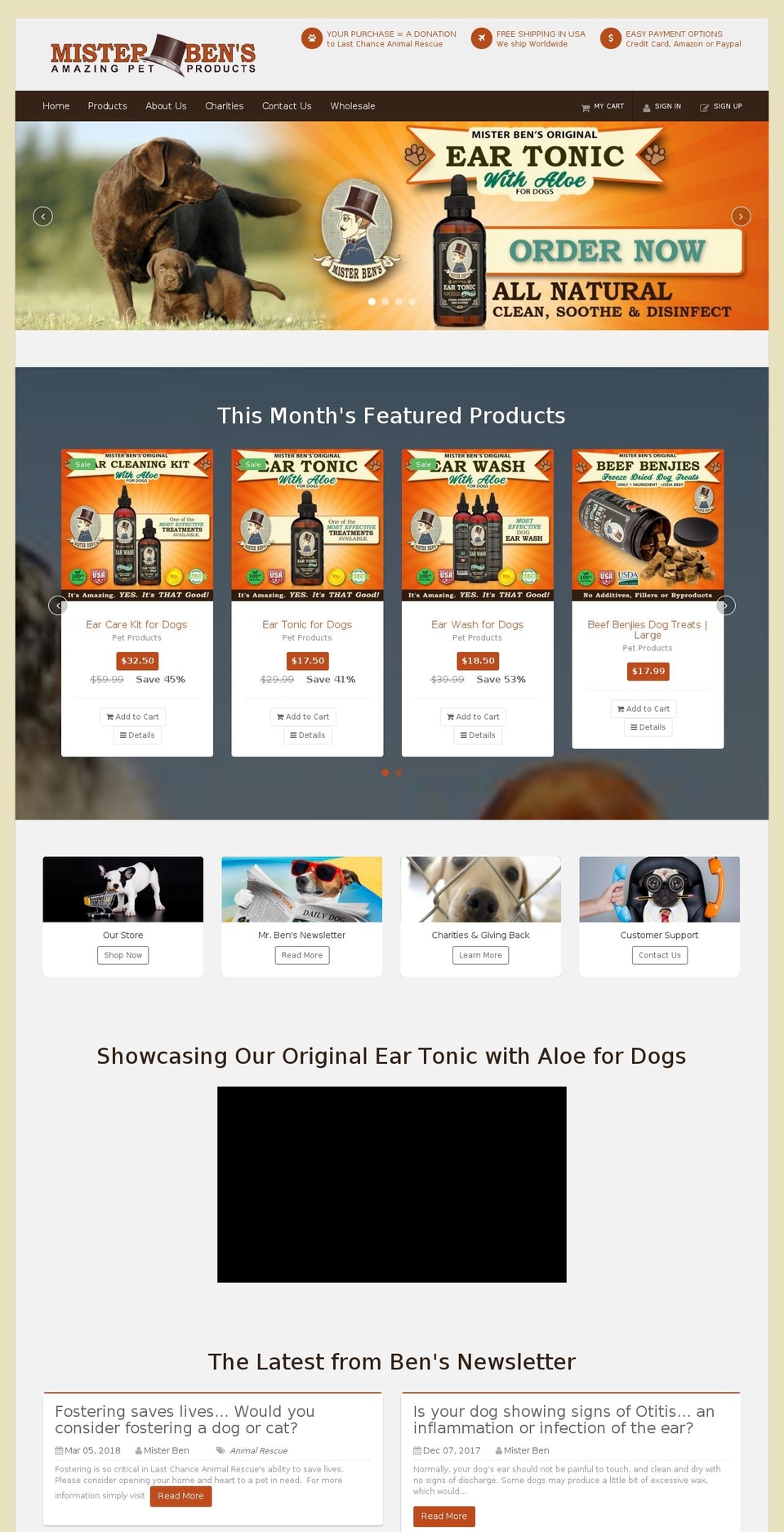couponia2 --WH Shopify theme site example misterbens.com