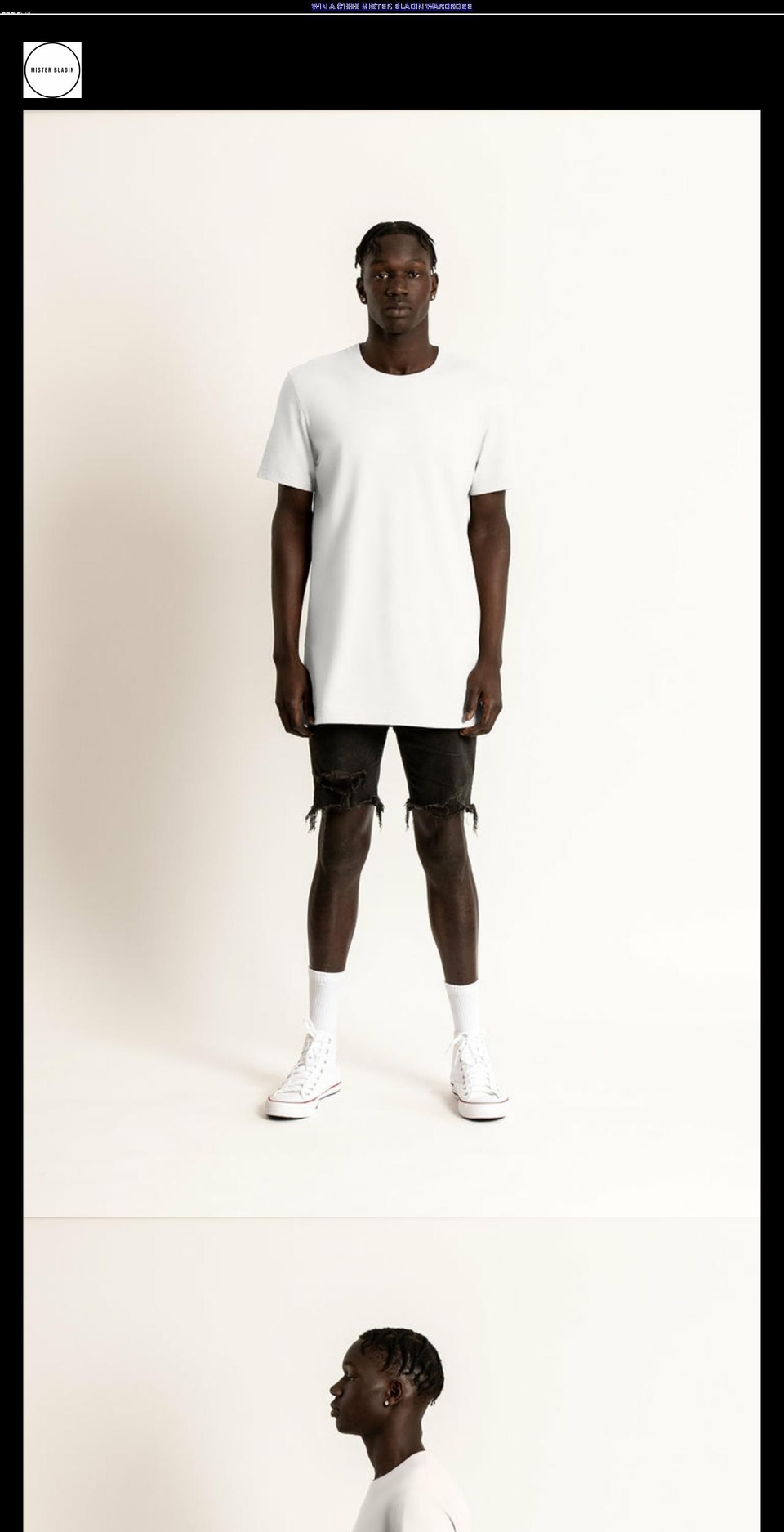 misterbladin.com shopify website screenshot