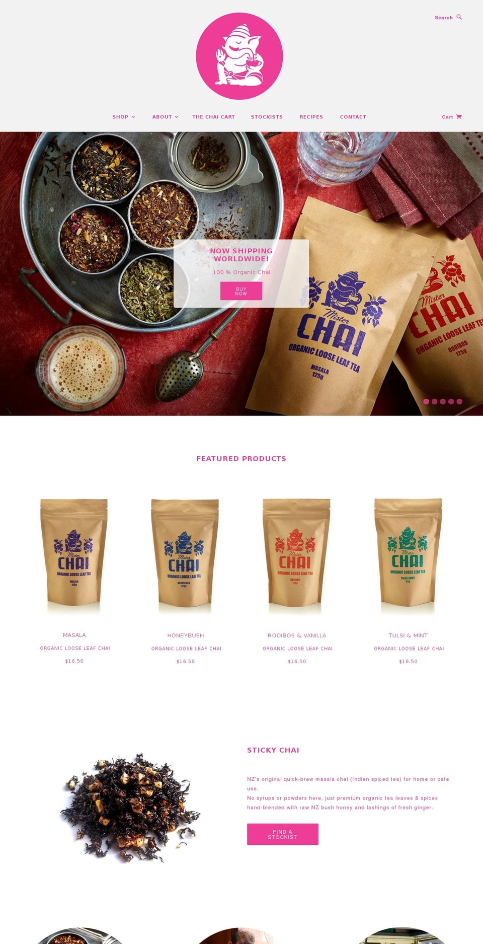 misterchai.com — Shopify storefront screenshot