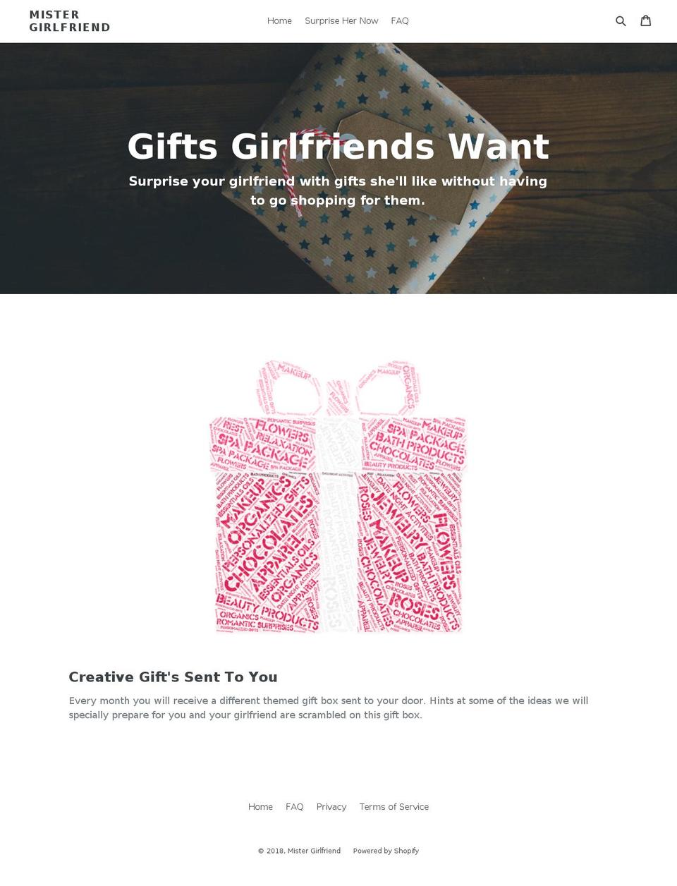 mistergirlfriend.com — Shopify storefront screenshot