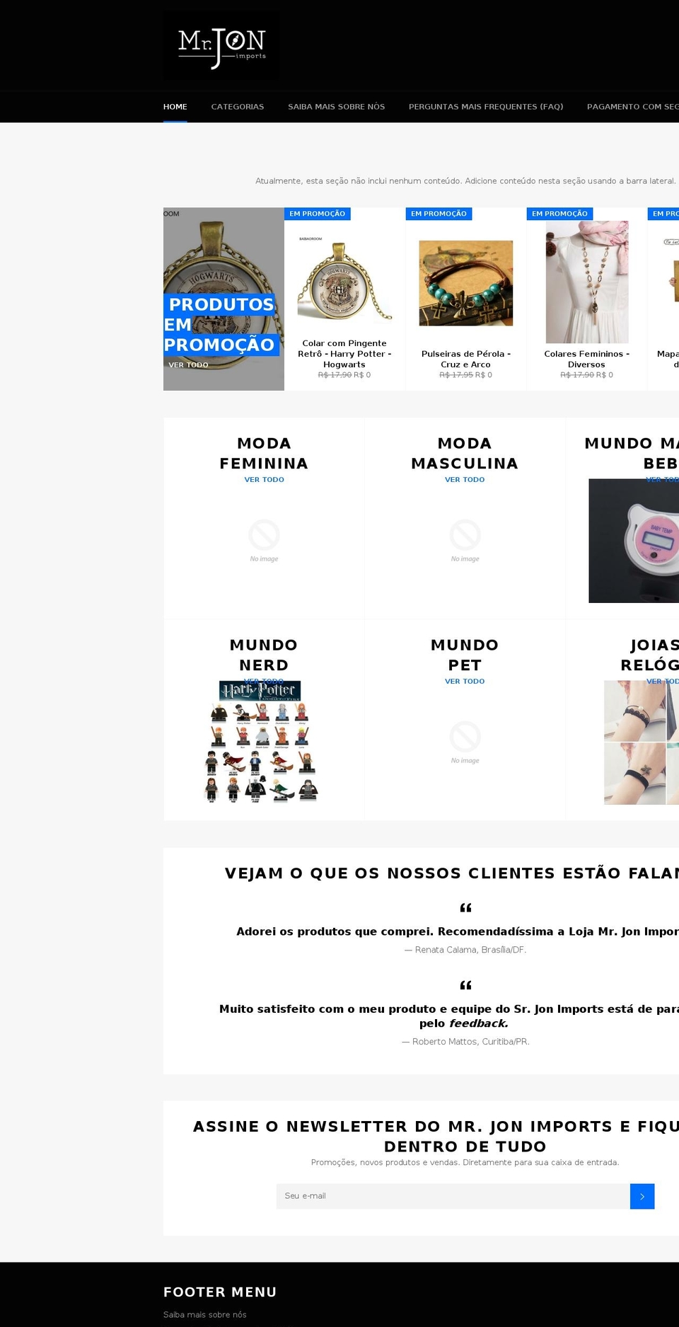 misterjon.com — Shopify storefront screenshot