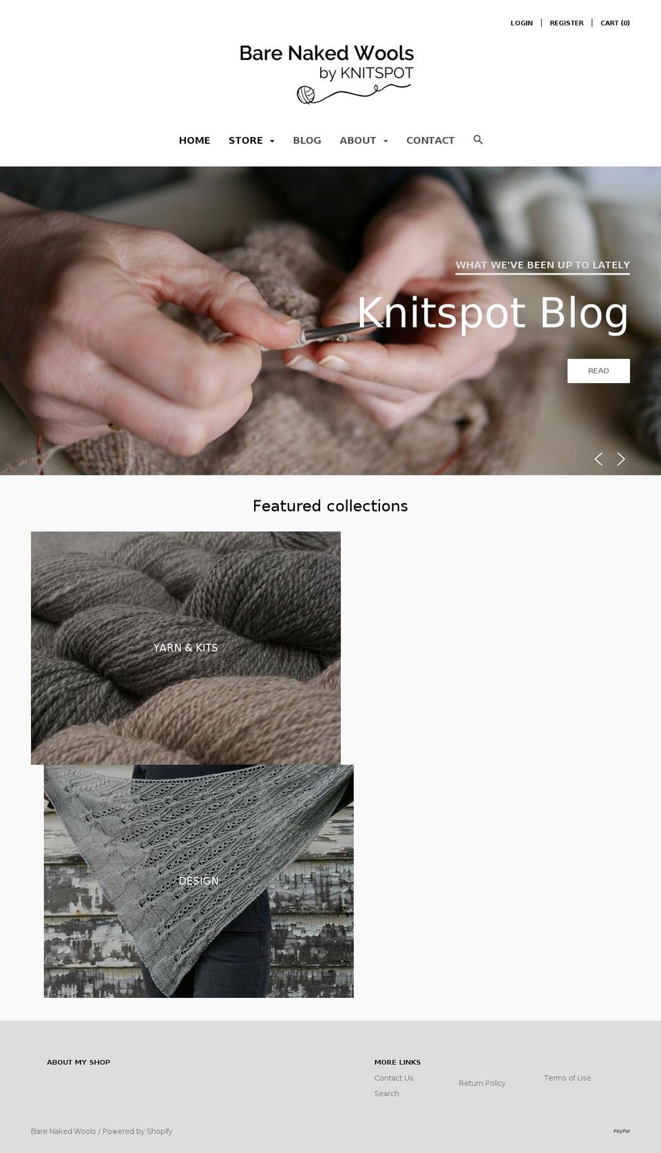 misterknitspot.com — Shopify storefront screenshot