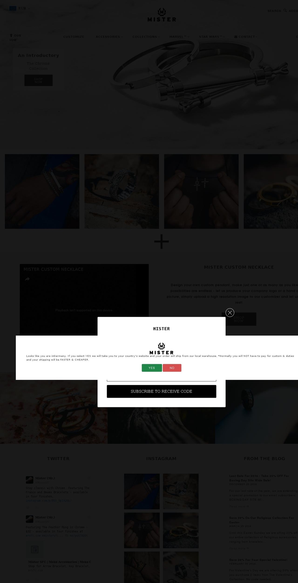 mistersfc.com shopify website screenshot