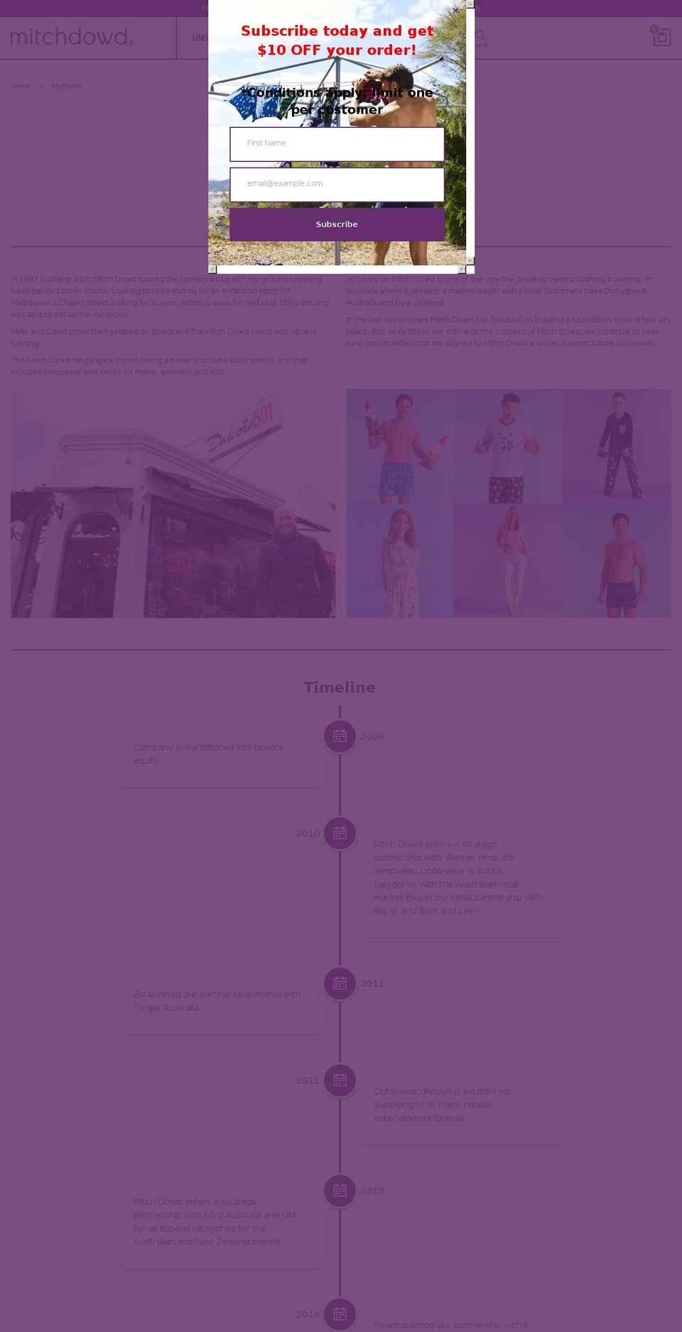 mistiyarn.com shopify website screenshot