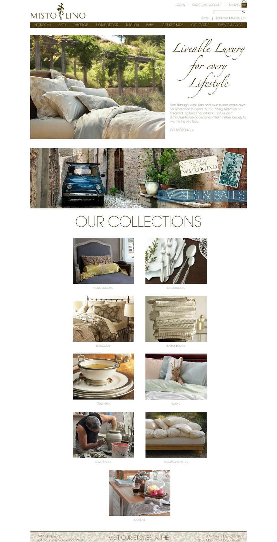 mistolino.com shopify website screenshot