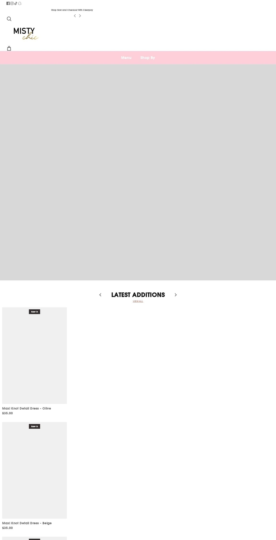 mistychic.com shopify website screenshot