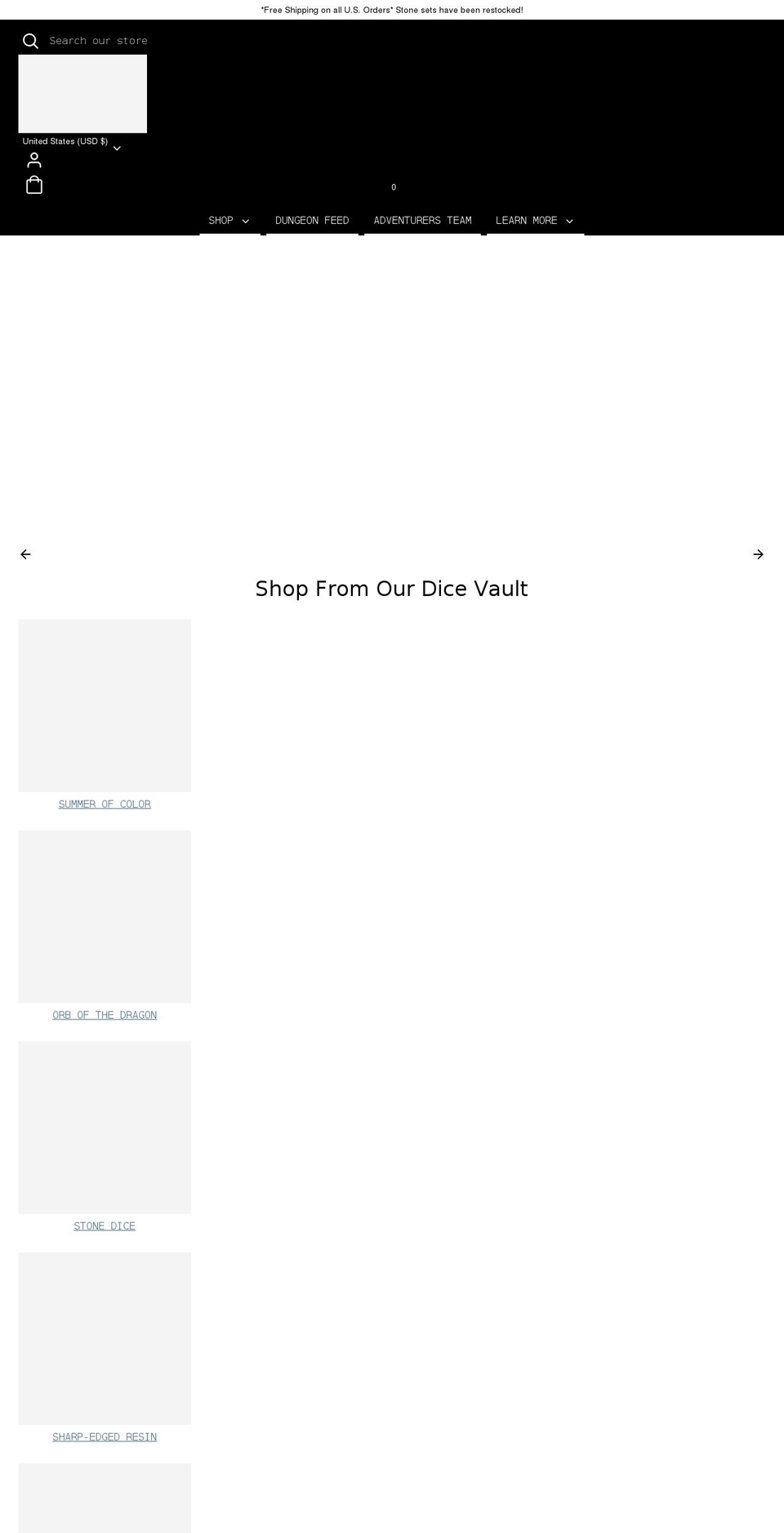 mistymountaingaming.com — Shopify storefront screenshot