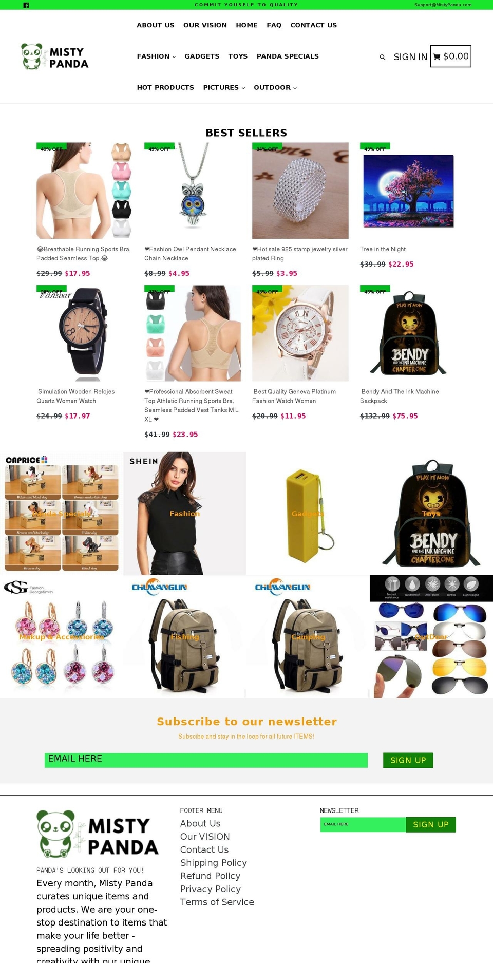 mistypanda.com — Shopify storefront screenshot