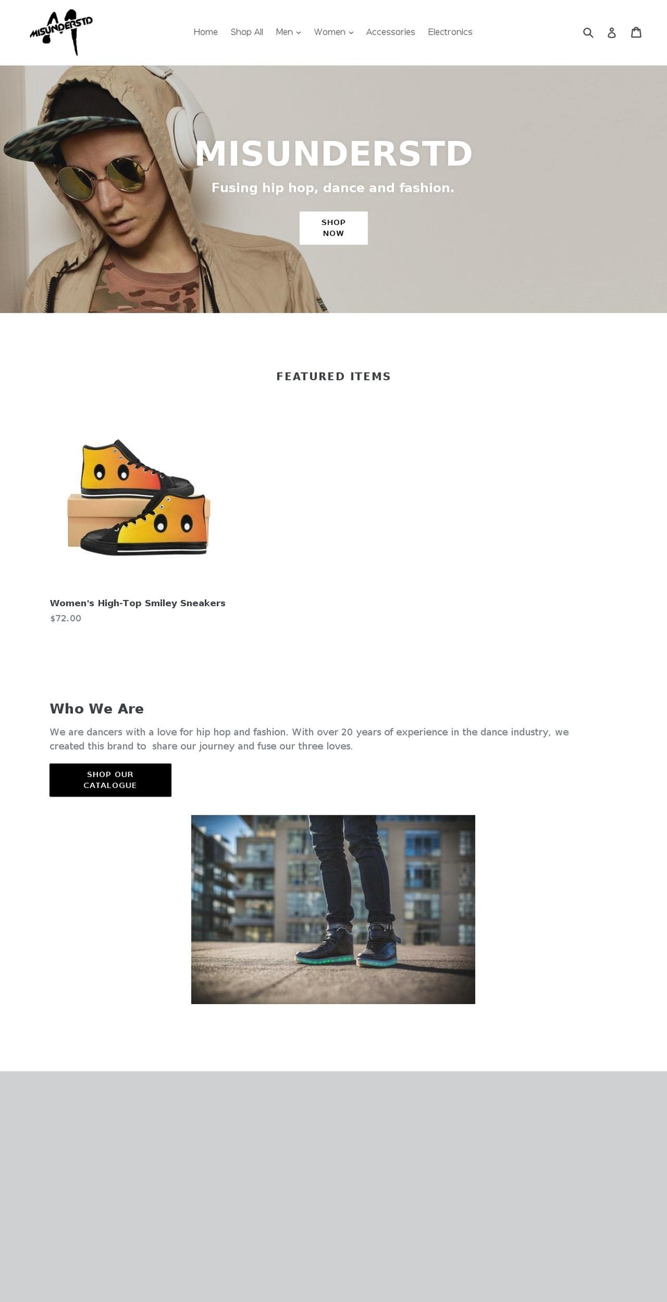 misunderstd.com — Shopify storefront screenshot