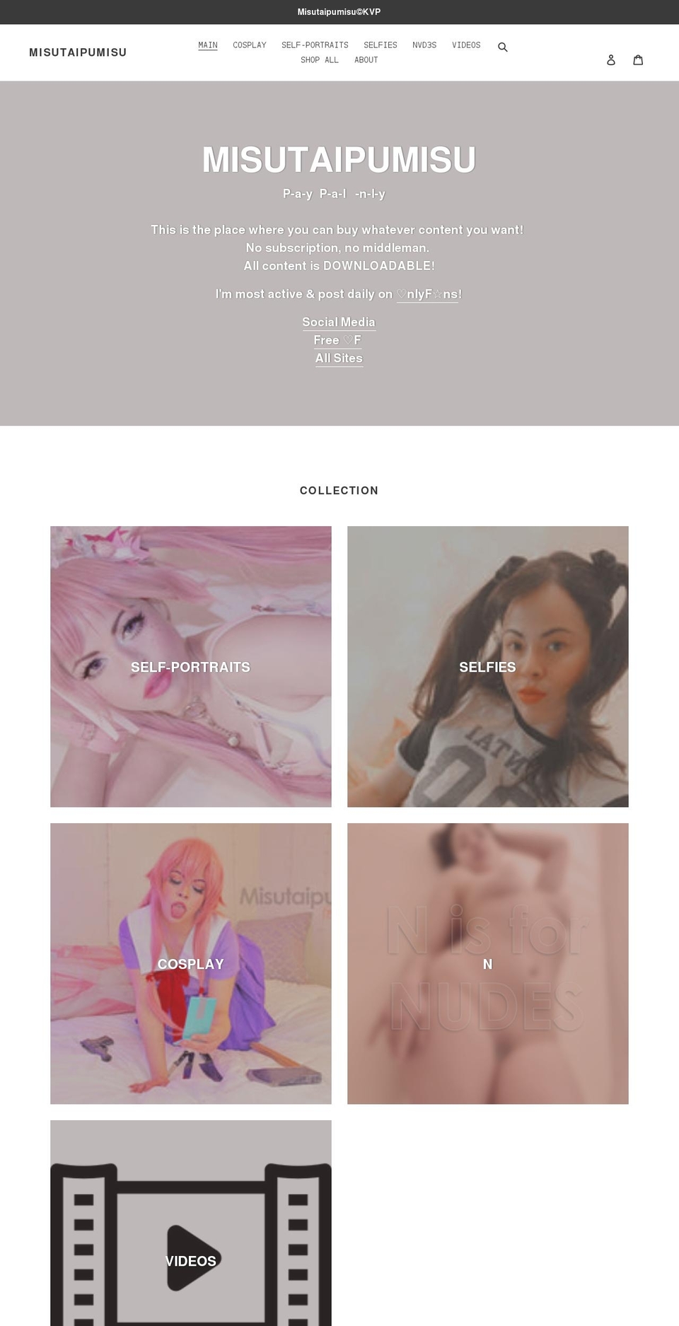 misutaipumisu.com shopify website screenshot