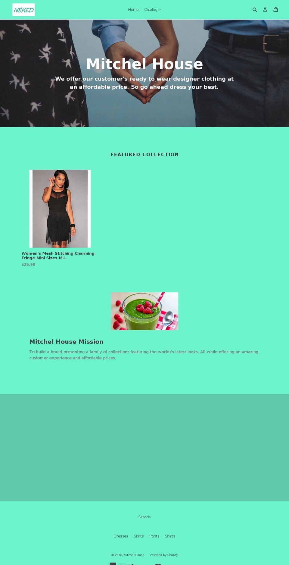 mitchel-house.com — Shopify storefront screenshot