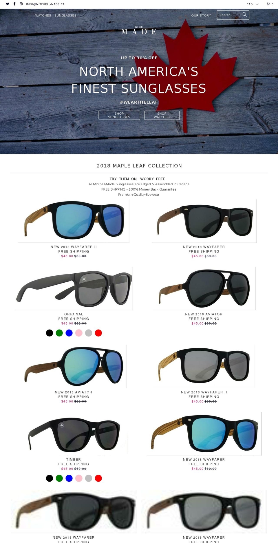 mitchell-made.com shopify website screenshot