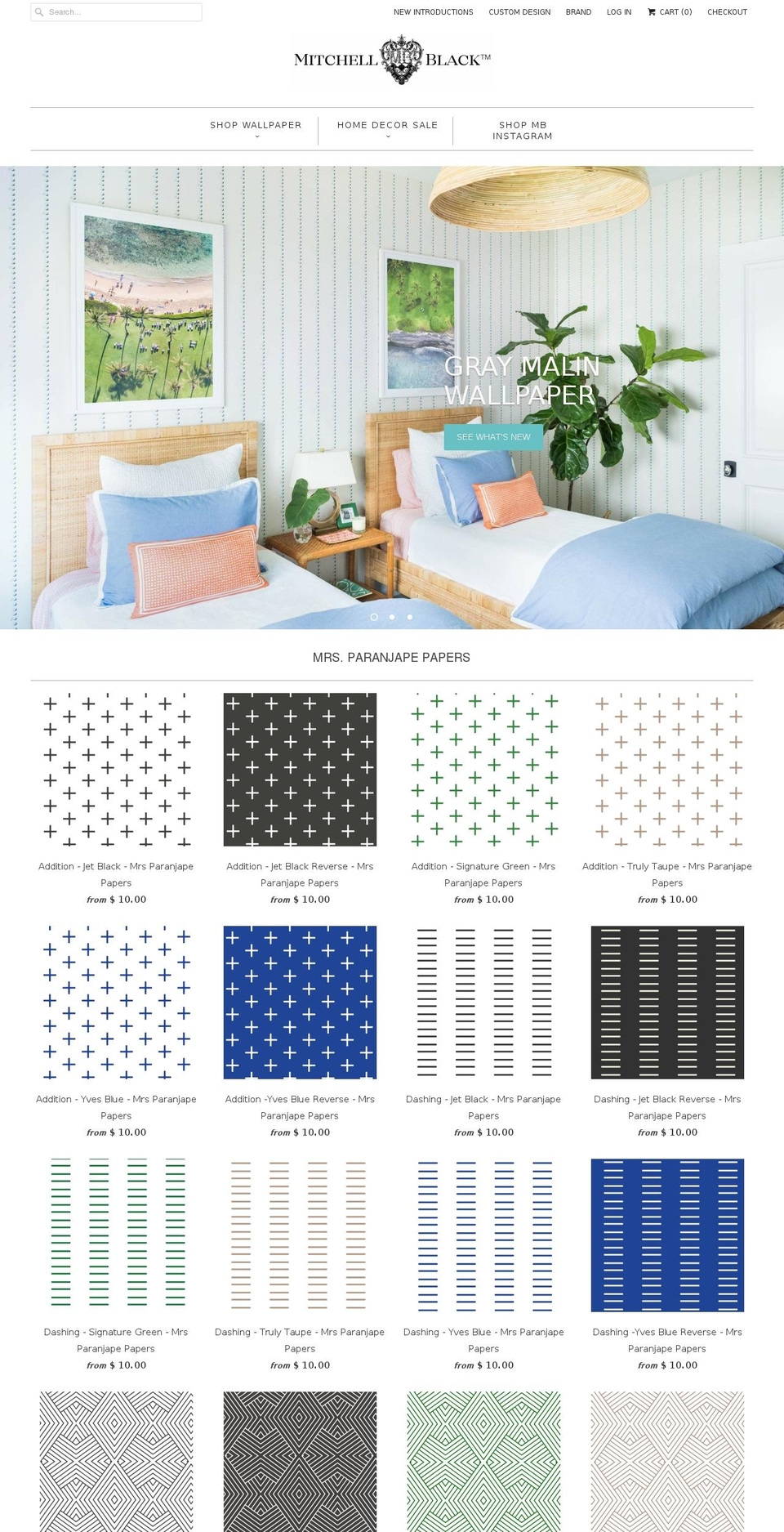 mitchellblack.net shopify website screenshot