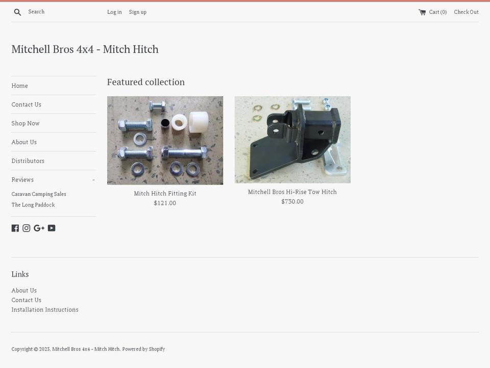 mitchhitch.com.au shopify website screenshot
