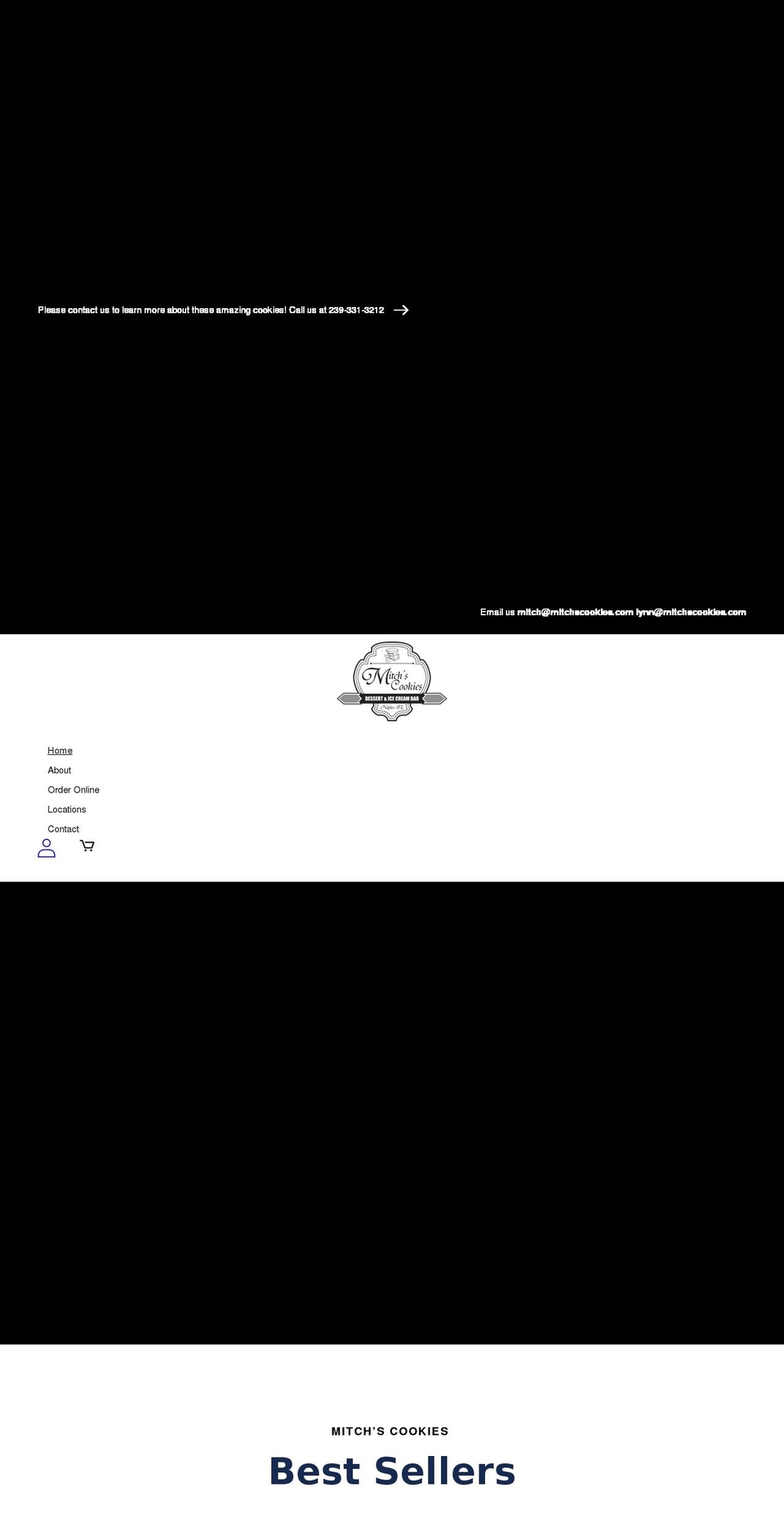 mitchscookies.com shopify website screenshot