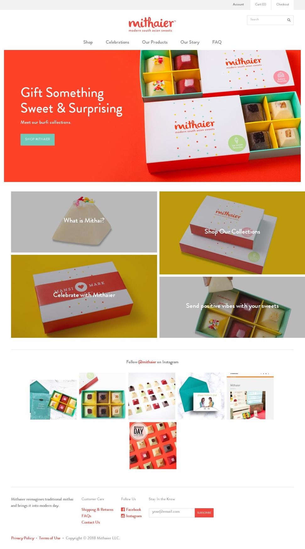 mithaier.com — Shopify storefront screenshot