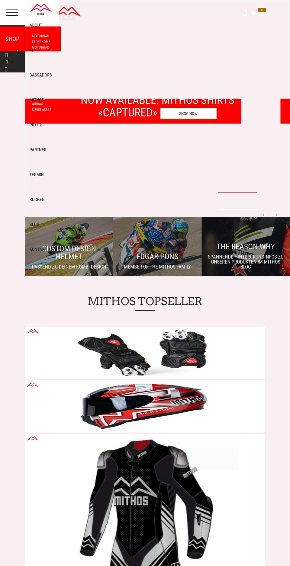 mithos-sport.com shopify website screenshot