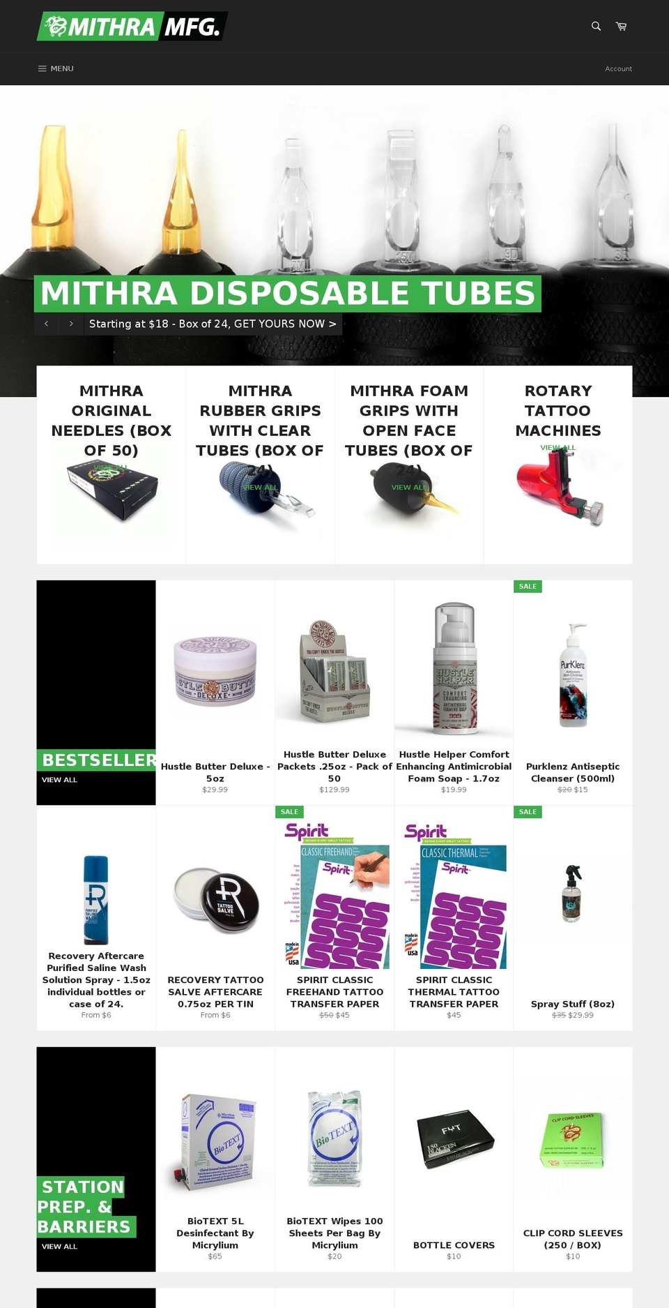 mithracanada.com shopify website screenshot
