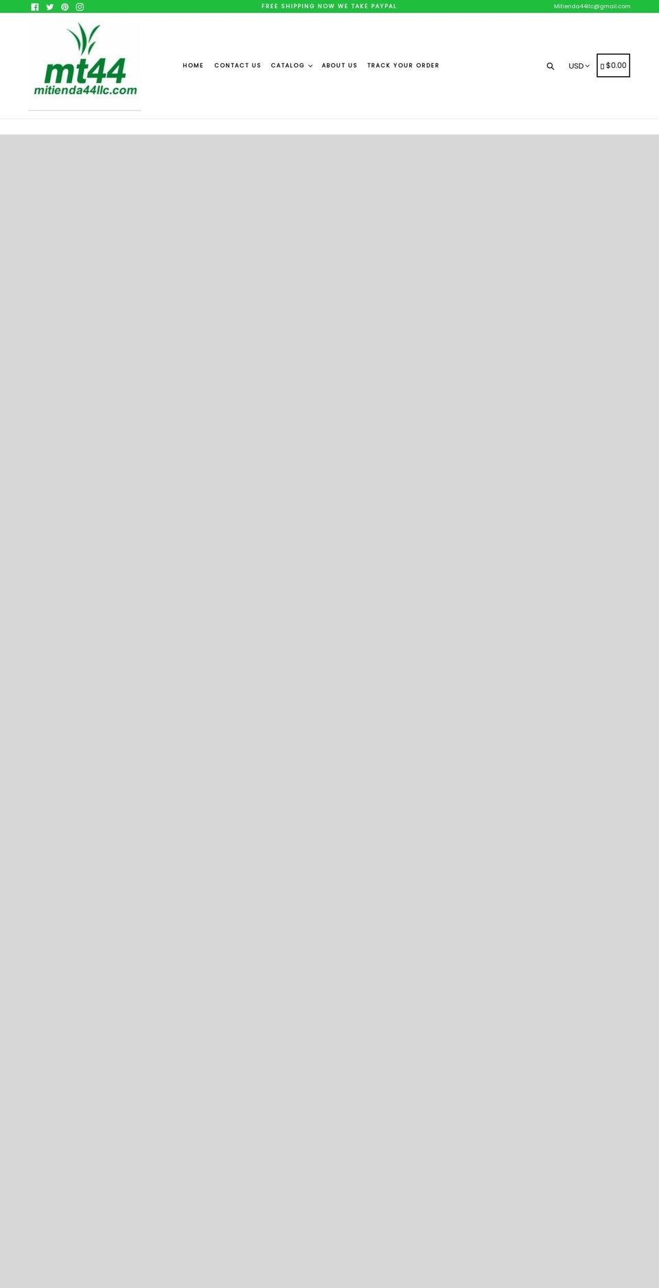 mitienda44.com shopify website screenshot
