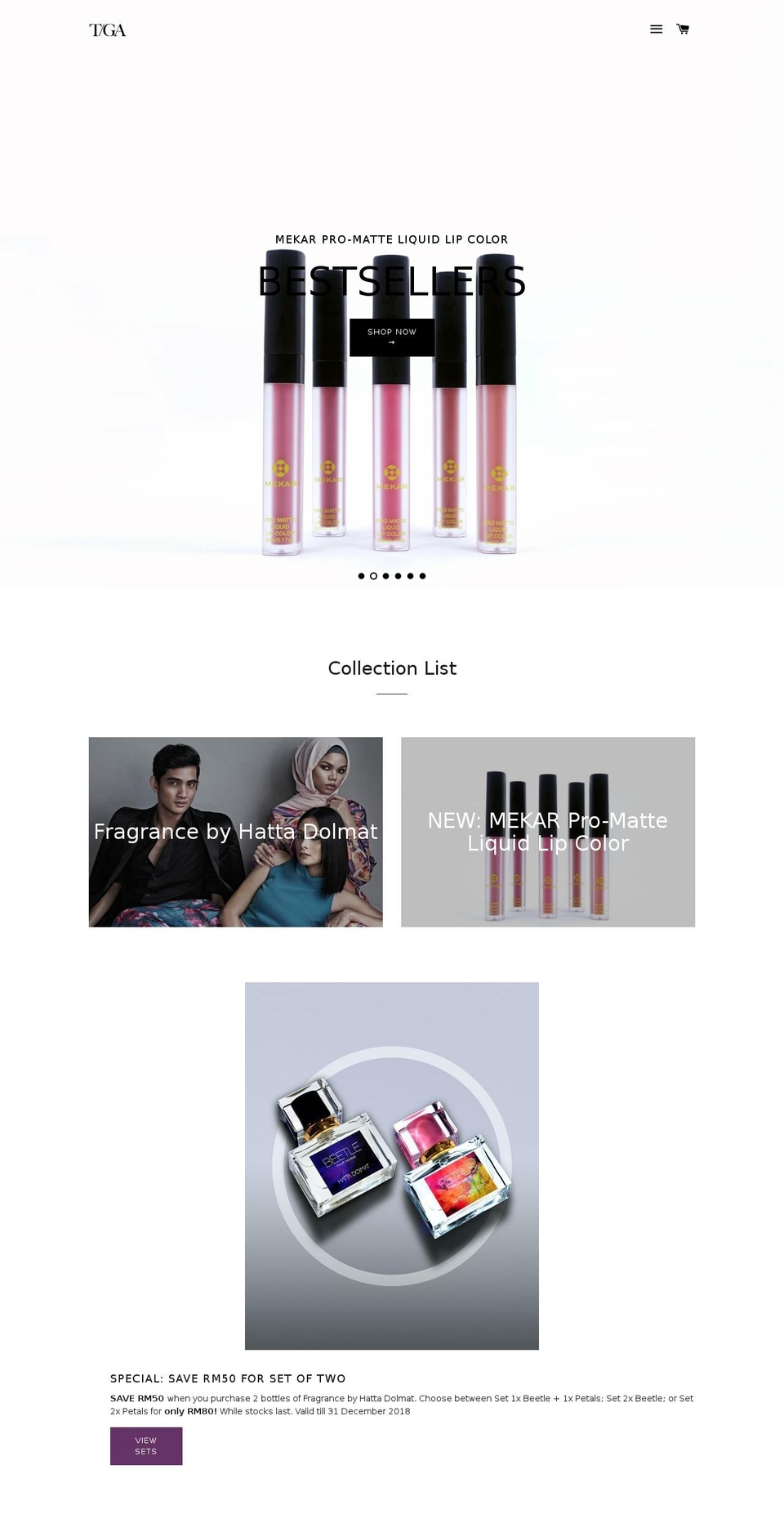 mitiiga.com shopify website screenshot