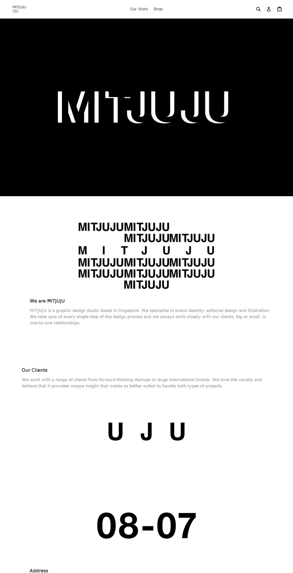 mitjuju.com shopify website screenshot
