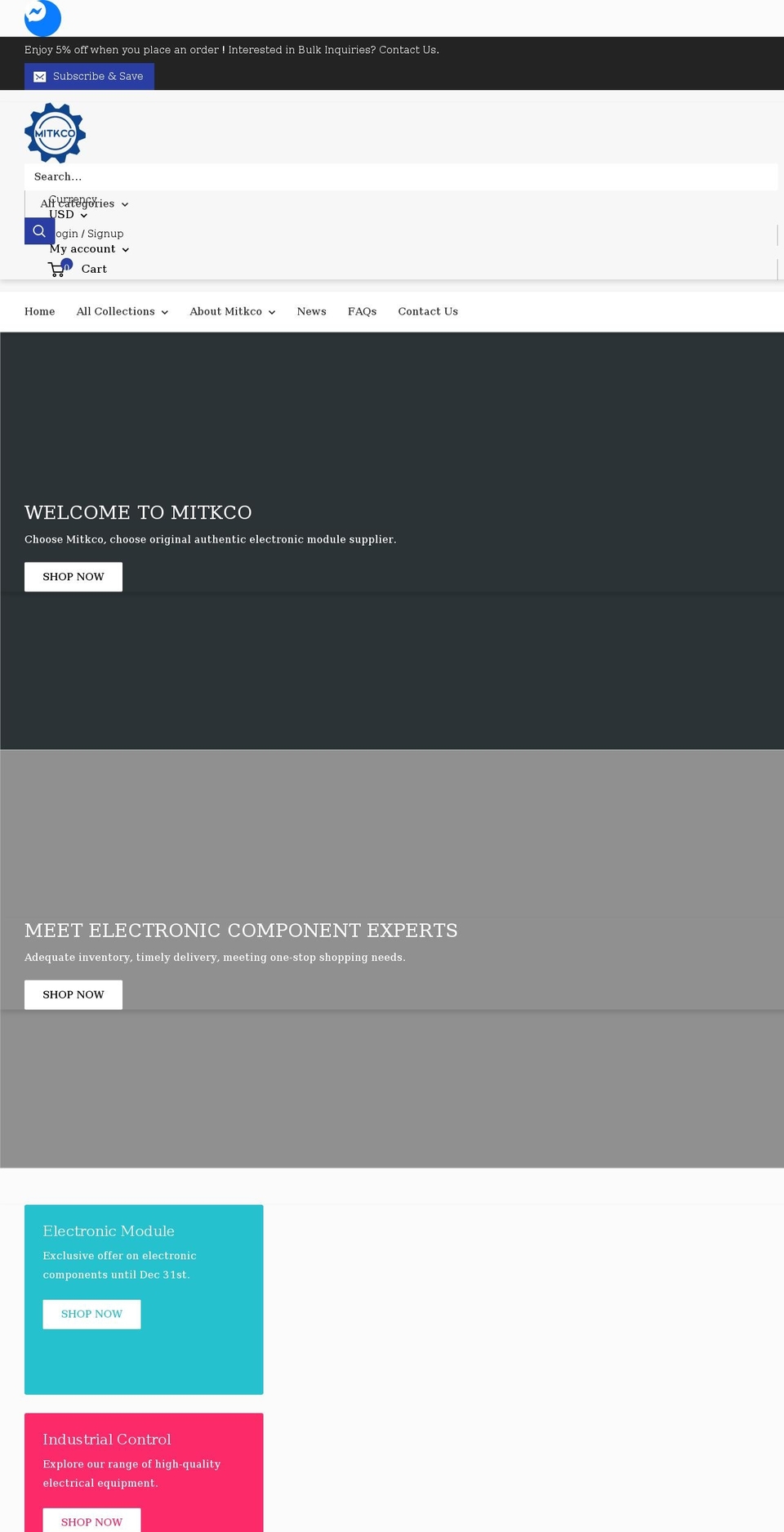 mitkco.com shopify website screenshot