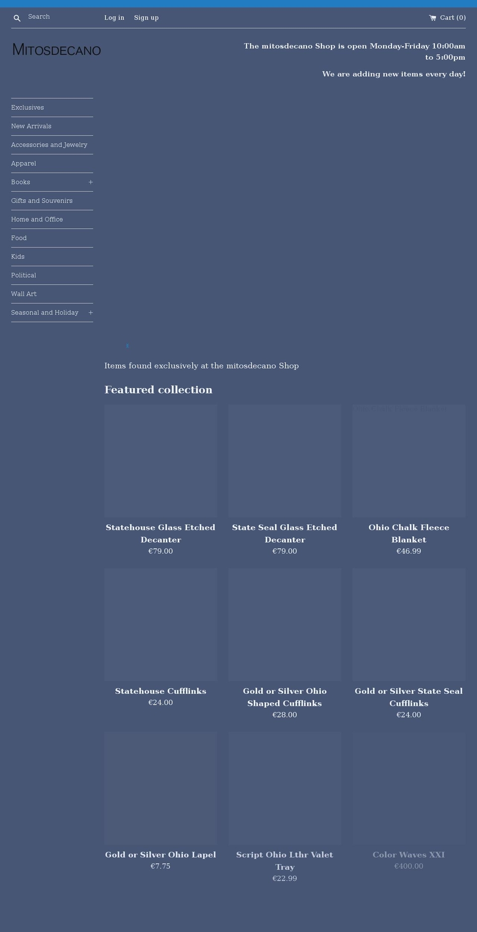 mitosdecano.com shopify website screenshot