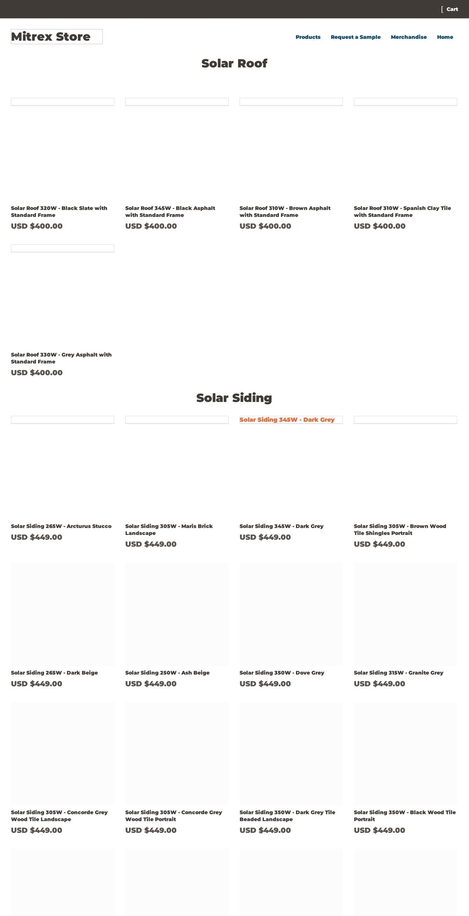 mitrex-store.myshopify.com shopify website screenshot