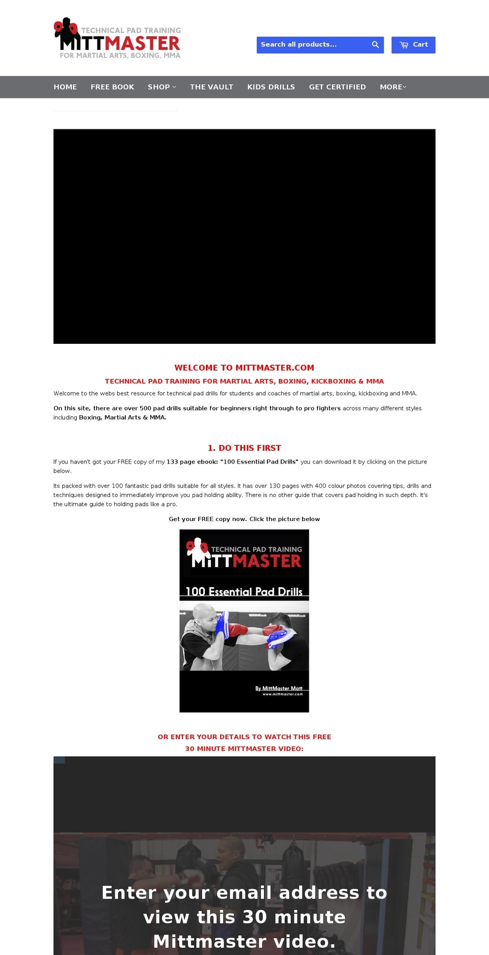 mittmasterdvds.com — Shopify storefront screenshot