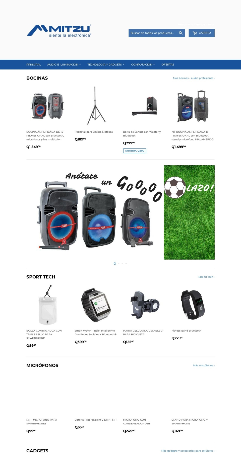 mitzugt.com — Shopify storefront screenshot