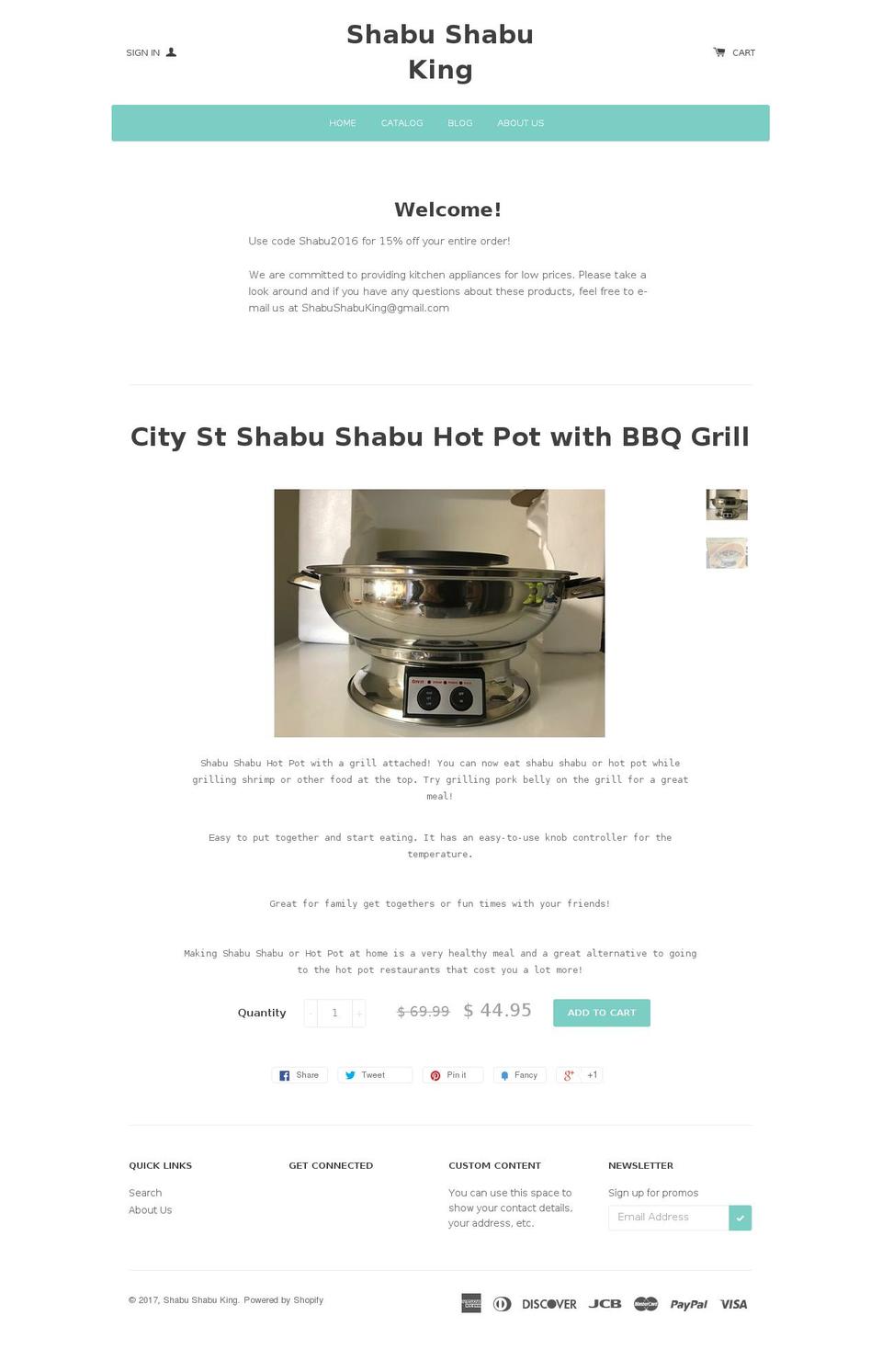 miuappliance.com shopify website screenshot