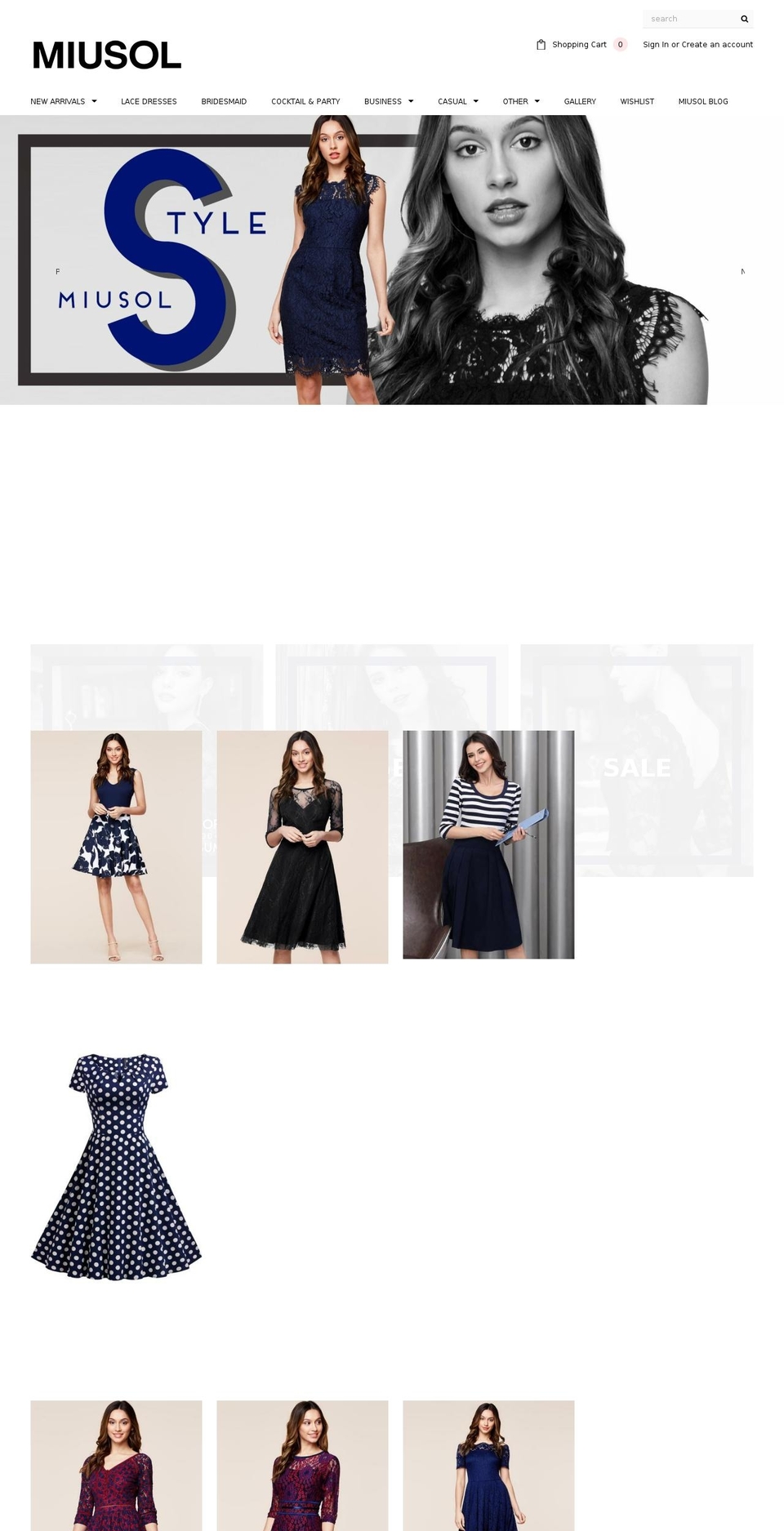 miusol.com — Shopify storefront screenshot