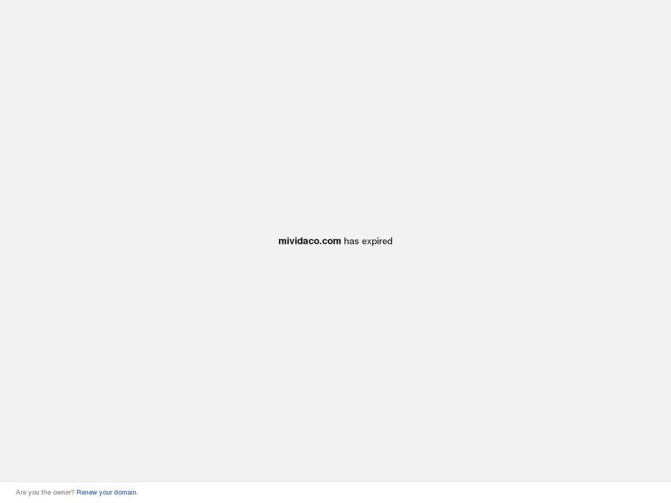 mividaco.com shopify website screenshot