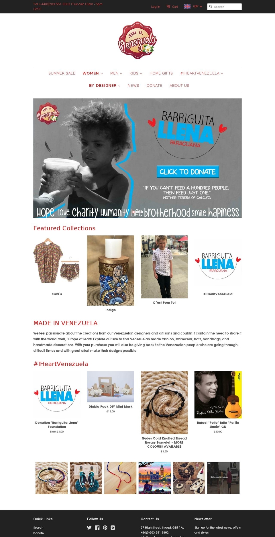 mivlondon.com shopify website screenshot
