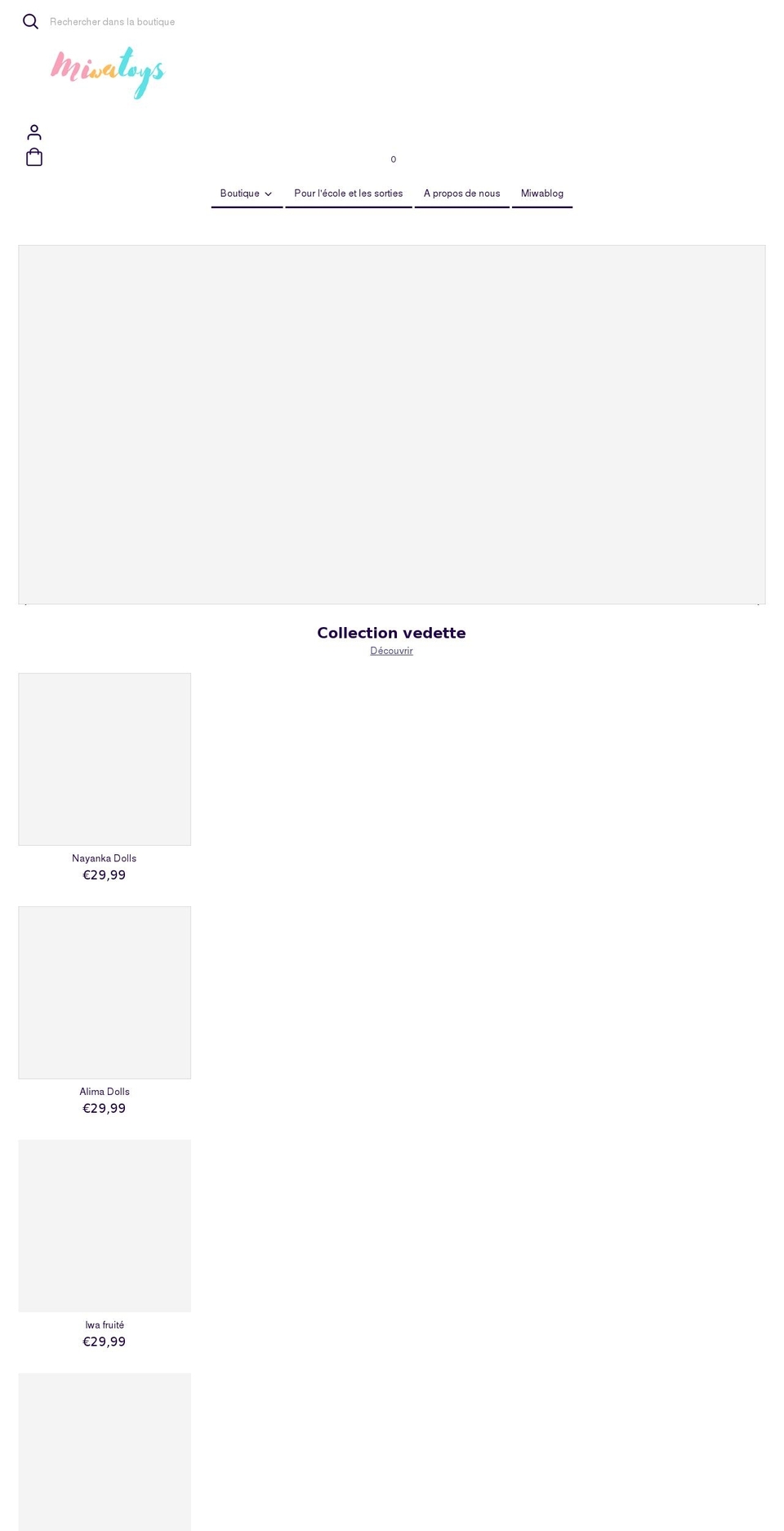 miwatoys.com shopify website screenshot