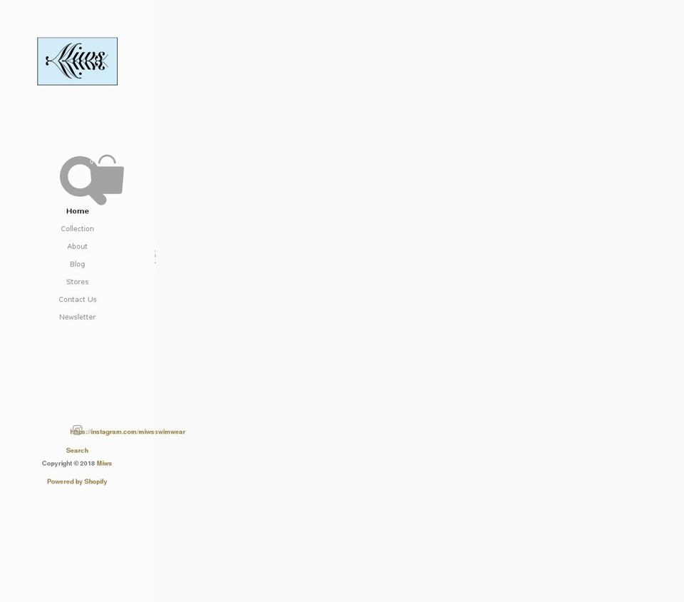 miwswim.com — Shopify storefront screenshot