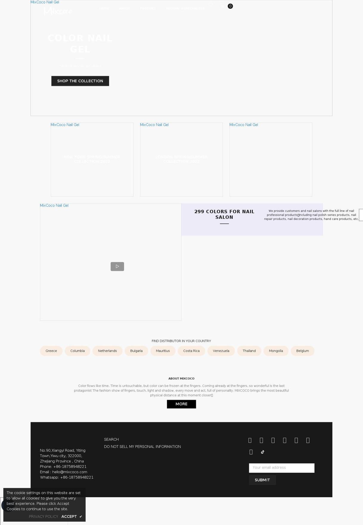 mixcoco.com shopify website screenshot