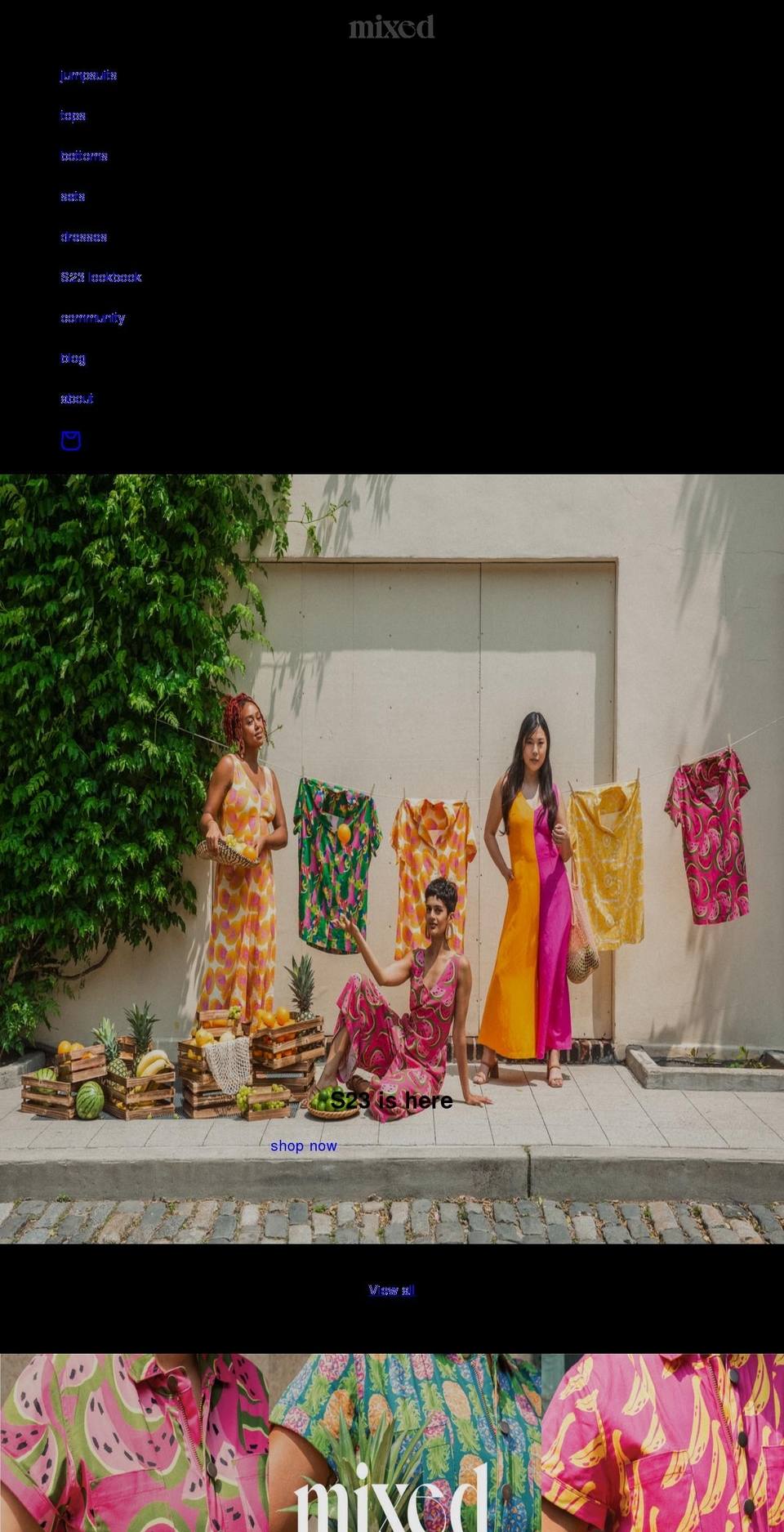mixedbynasrin.com shopify website screenshot