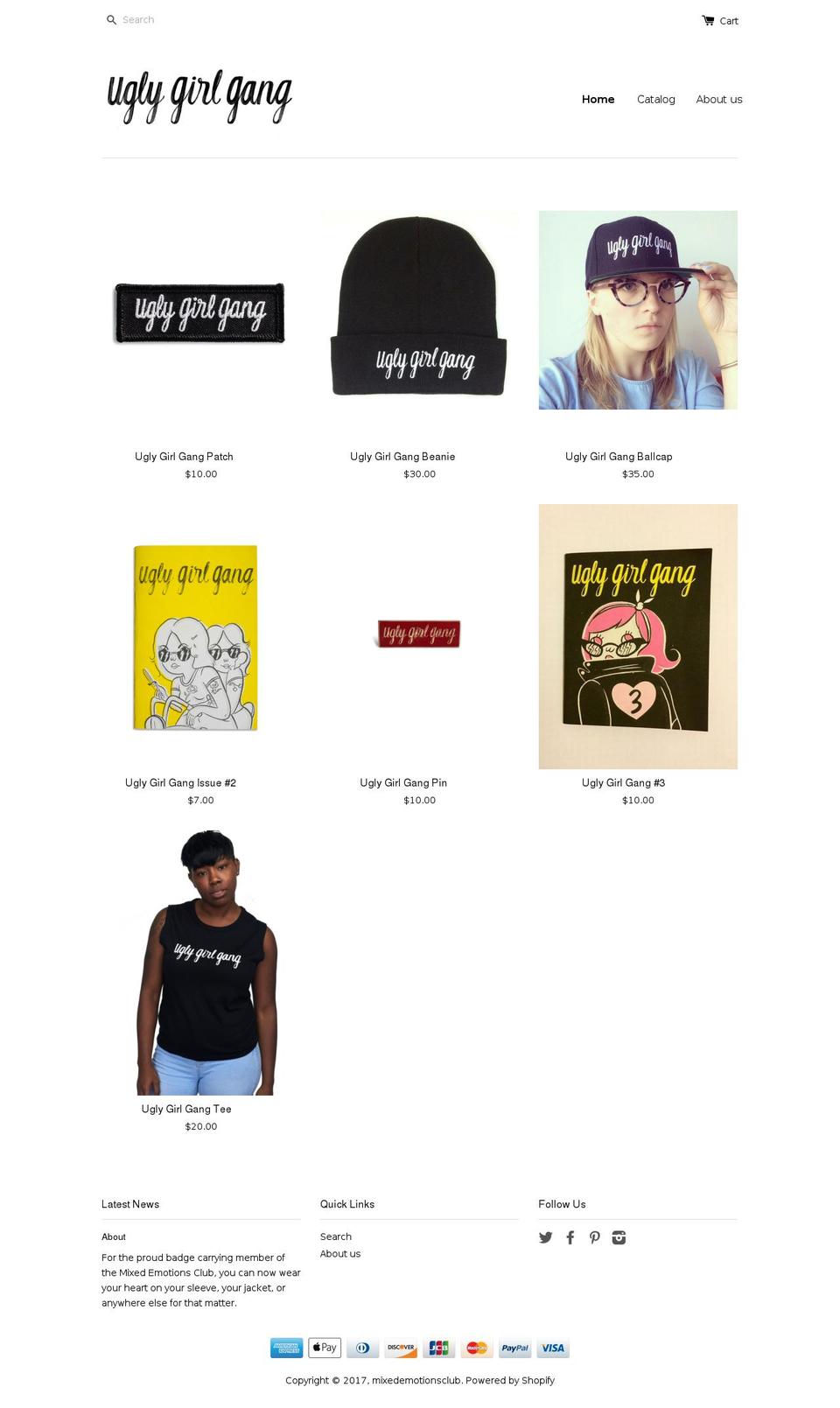 mixedemotionsclub.com shopify website screenshot