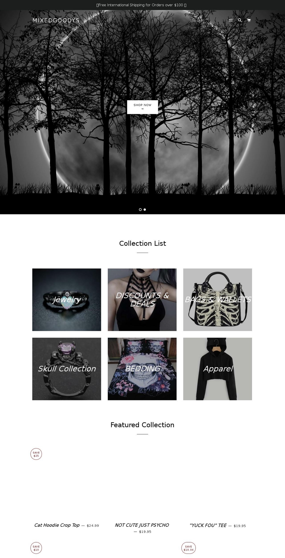 mixedgoody.com — Shopify storefront screenshot