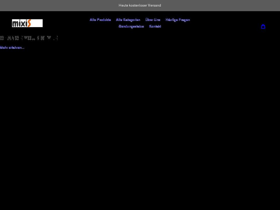 mixis.de shopify website screenshot