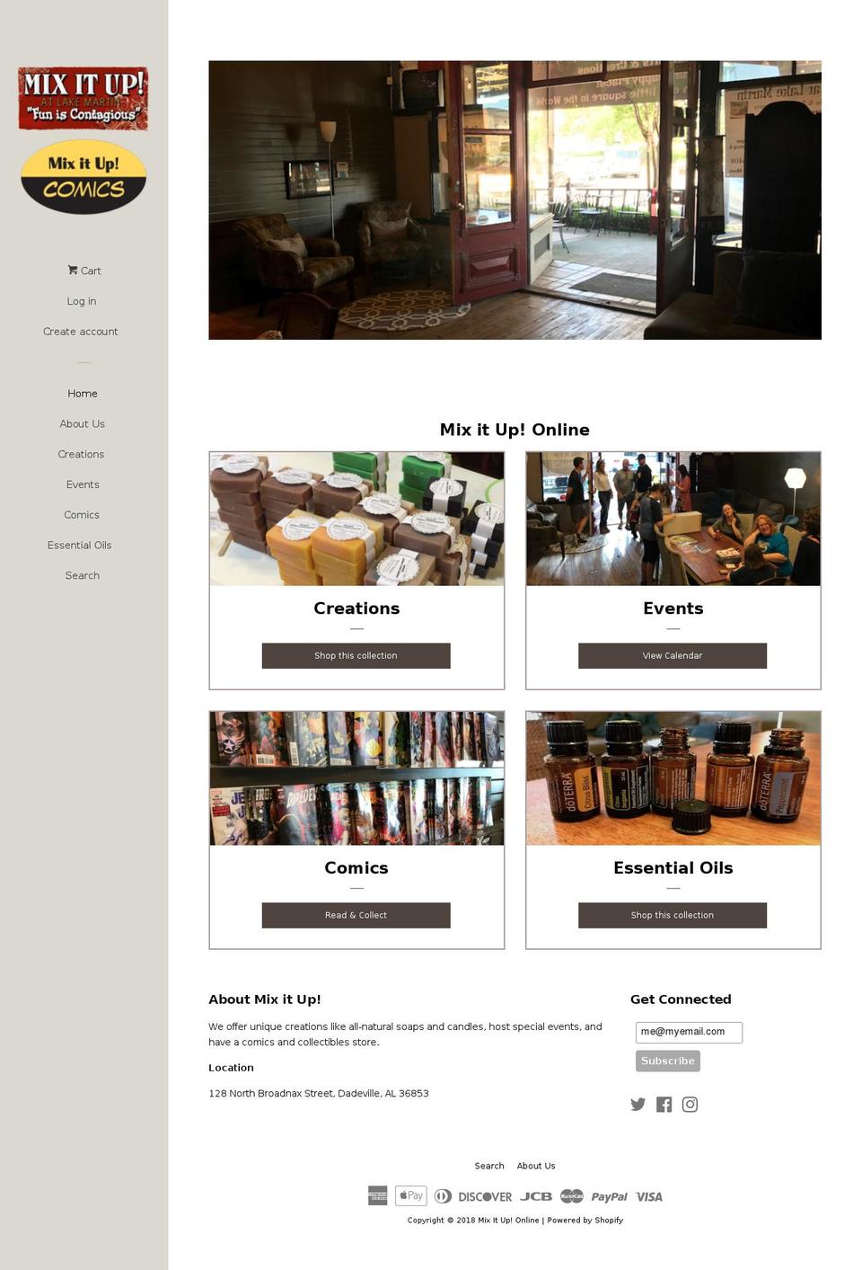 mixitup.online shopify website screenshot