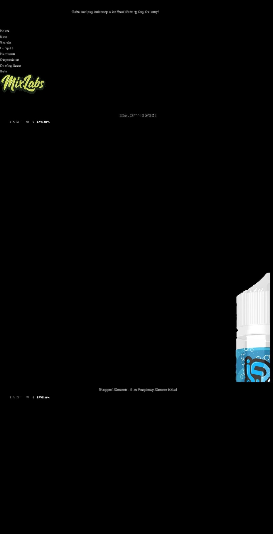 mixlabs.co.uk shopify website screenshot