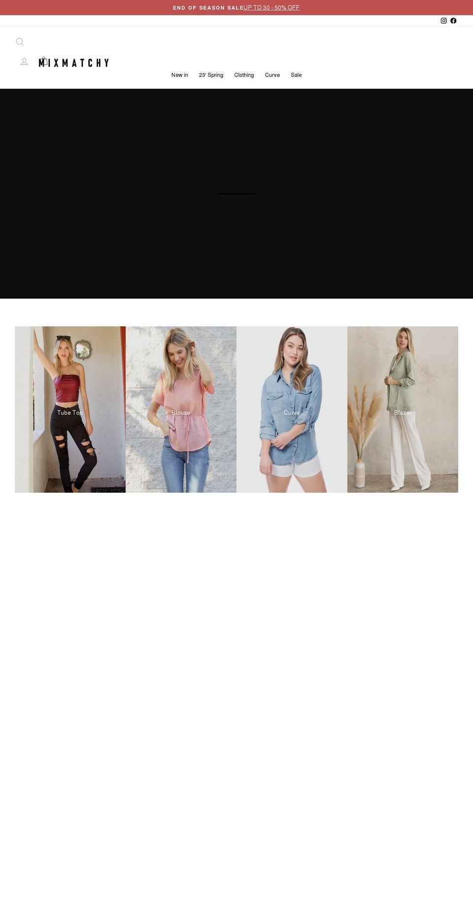mixmatchy.com shopify website screenshot