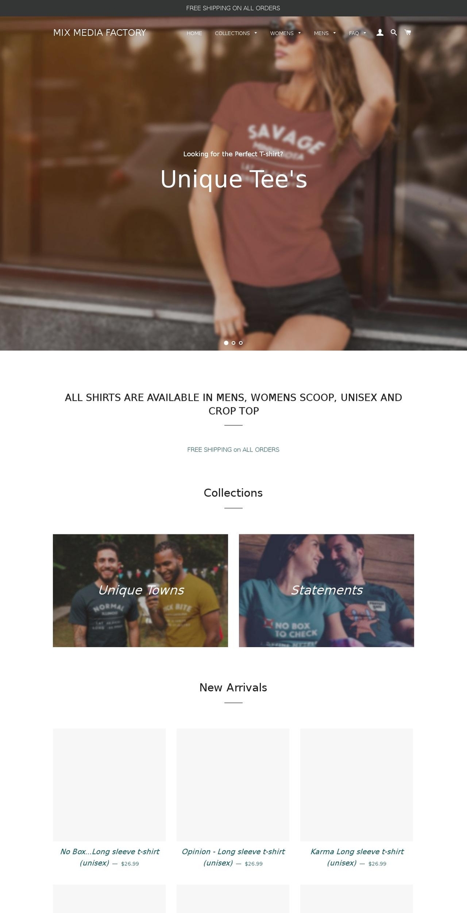 mixmediafactory.com — Shopify storefront screenshot