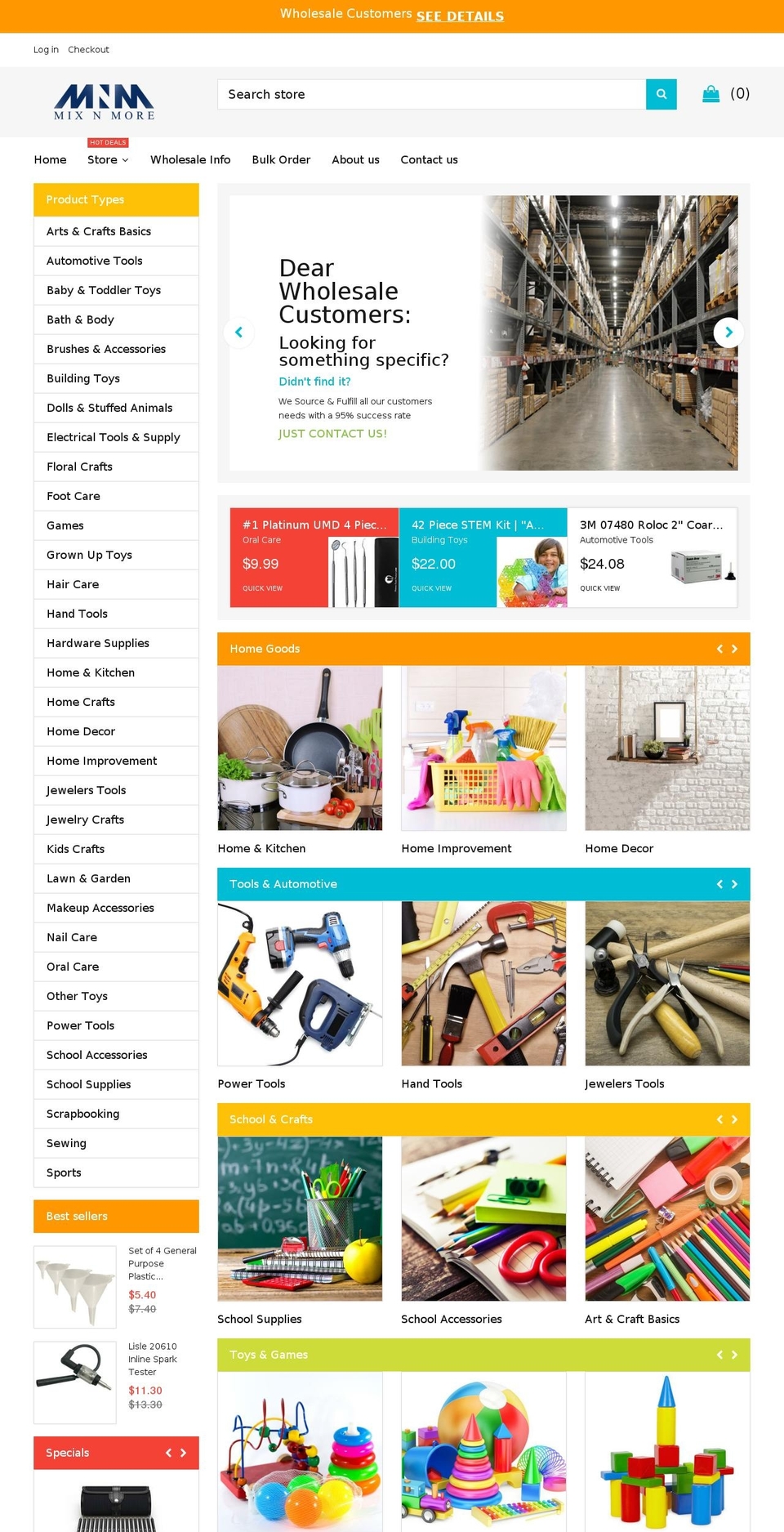 theme253 Shopify theme site example mixnmore.com