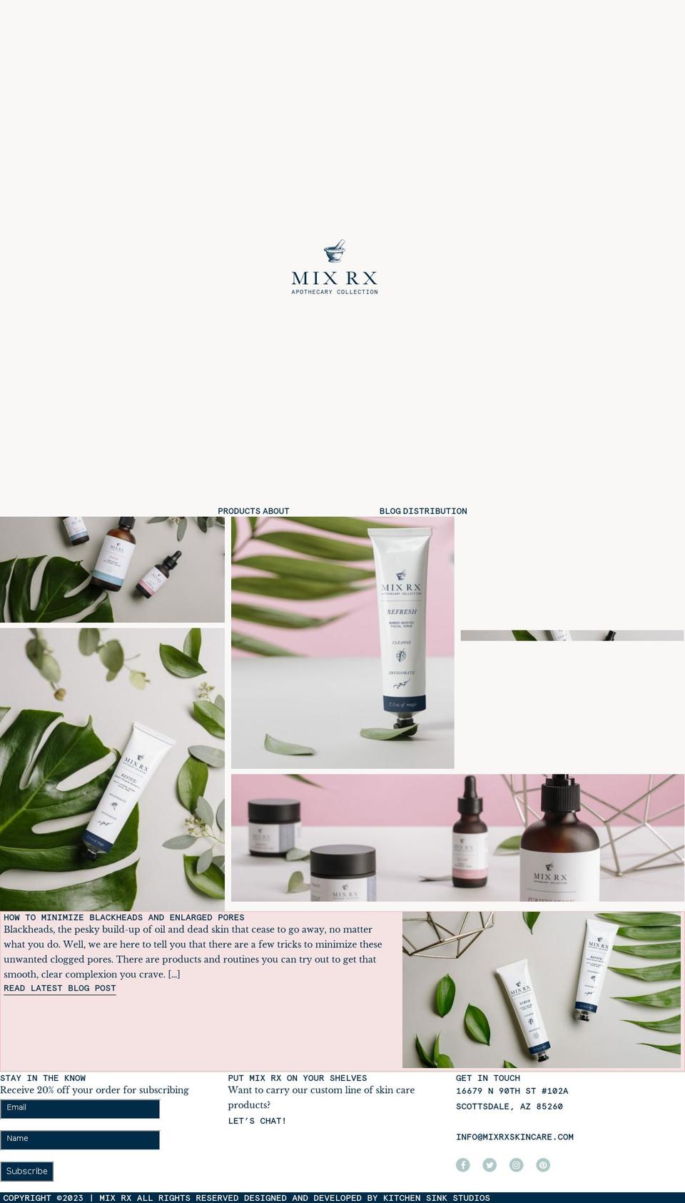 mixrxwholesale.com — Shopify storefront screenshot